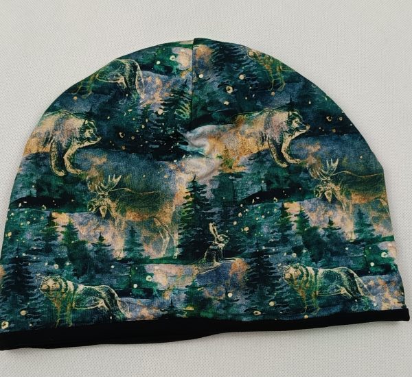 Czapka "Las nocą"