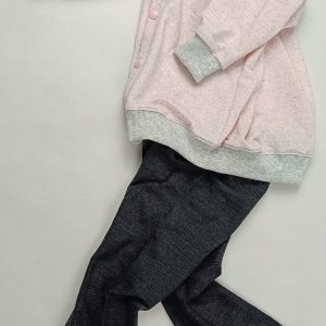Bluza bomberka zapinana "Różowa" - obrazek 4