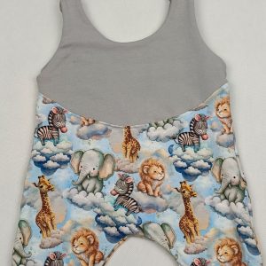 Komplet śpioszki + czapka "Zwierzątka" - obrazek 2