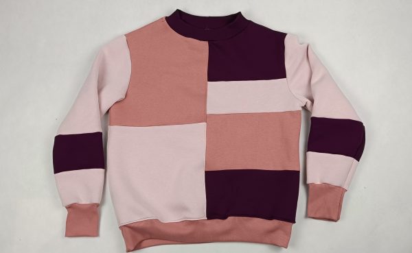 Bluza damska "Patchwork Róż" XL/2XL