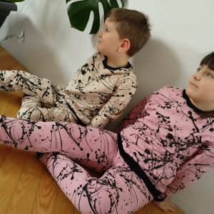 Komplet dresowy "Maziaki brudny róż" - obrazek 3