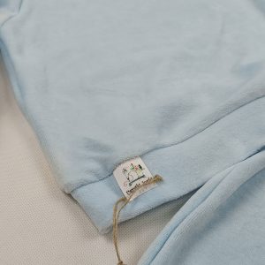 Komplet dresowy welur - Baby Blue - obrazek 2