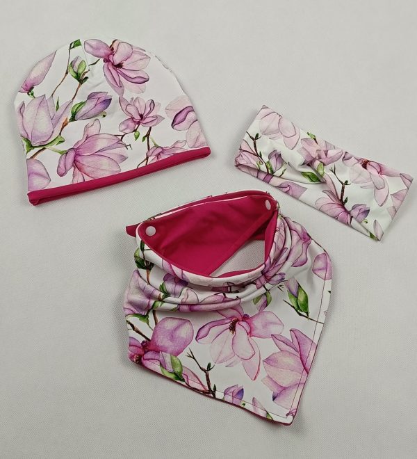KOMLET CZAPKA + CHUSTA MAGNOLIA