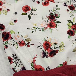 Komplet Drobne Różycki Bordo - obrazek 4